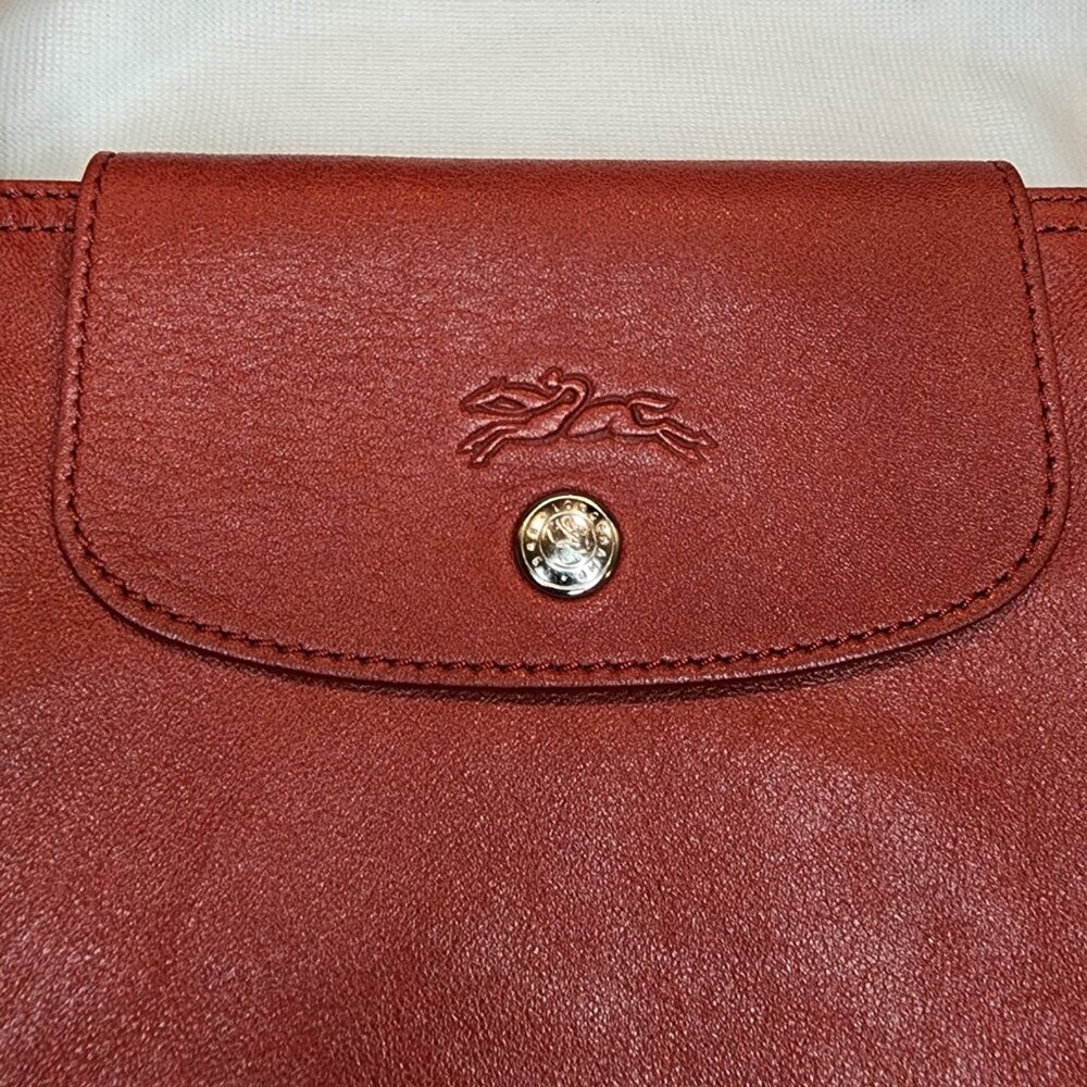 Longchamp | Leather Le Pliage Folding Tote Bag Large - Picture 2 of 9